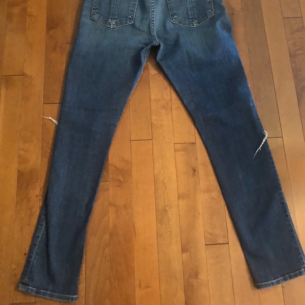 rag & bone Distressed Skinny Jeans - Blue